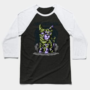 cat zombie Baseball T-Shirt